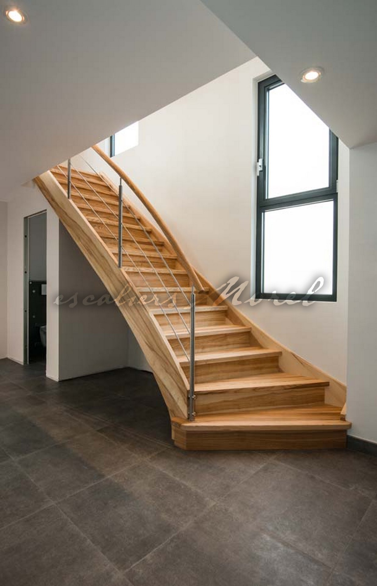 Escalier Alliage Structure bois AL013 • Escaliers MOREL