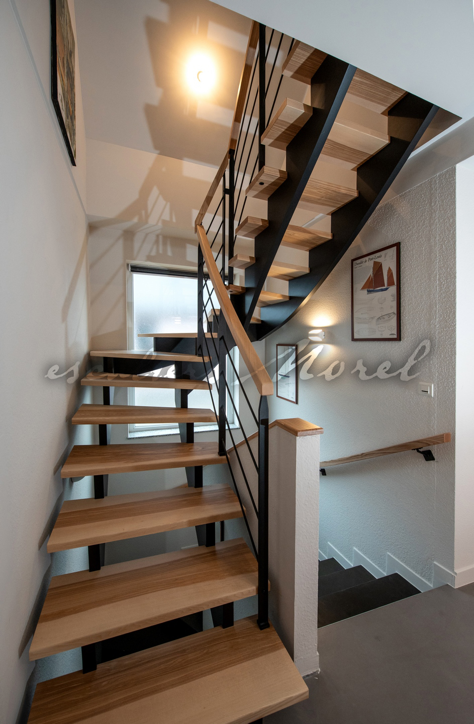 Escalier Alliage Structure bois AL017 • Escaliers MOREL