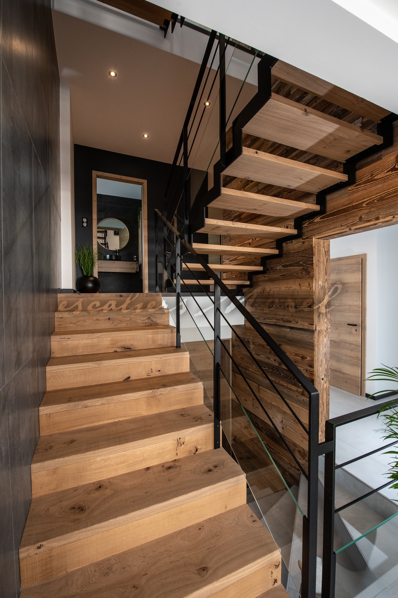 Escalier Limon dents de scie Structure métal MLD014 • Escaliers MOREL