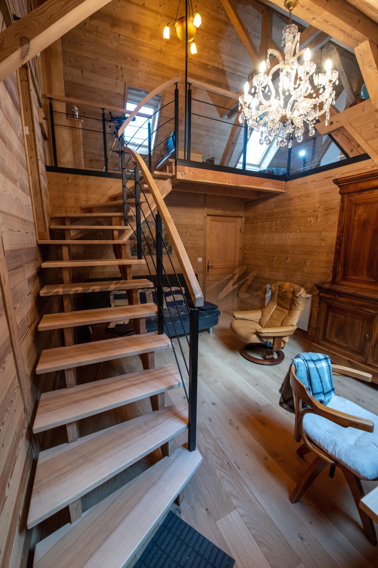 Escalier Alliage, Montagne Structure bois AL018 • Escaliers MOREL