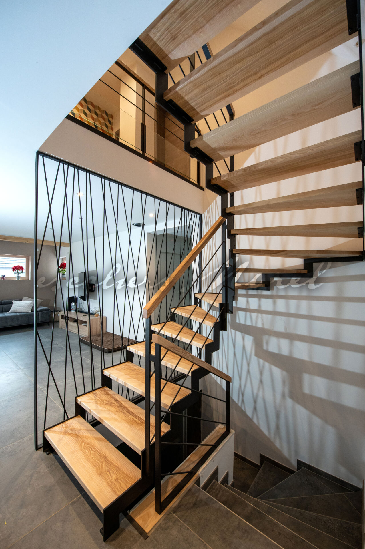 Escalier Limon dents de scie Structure métal MLD016 • Escaliers MOREL